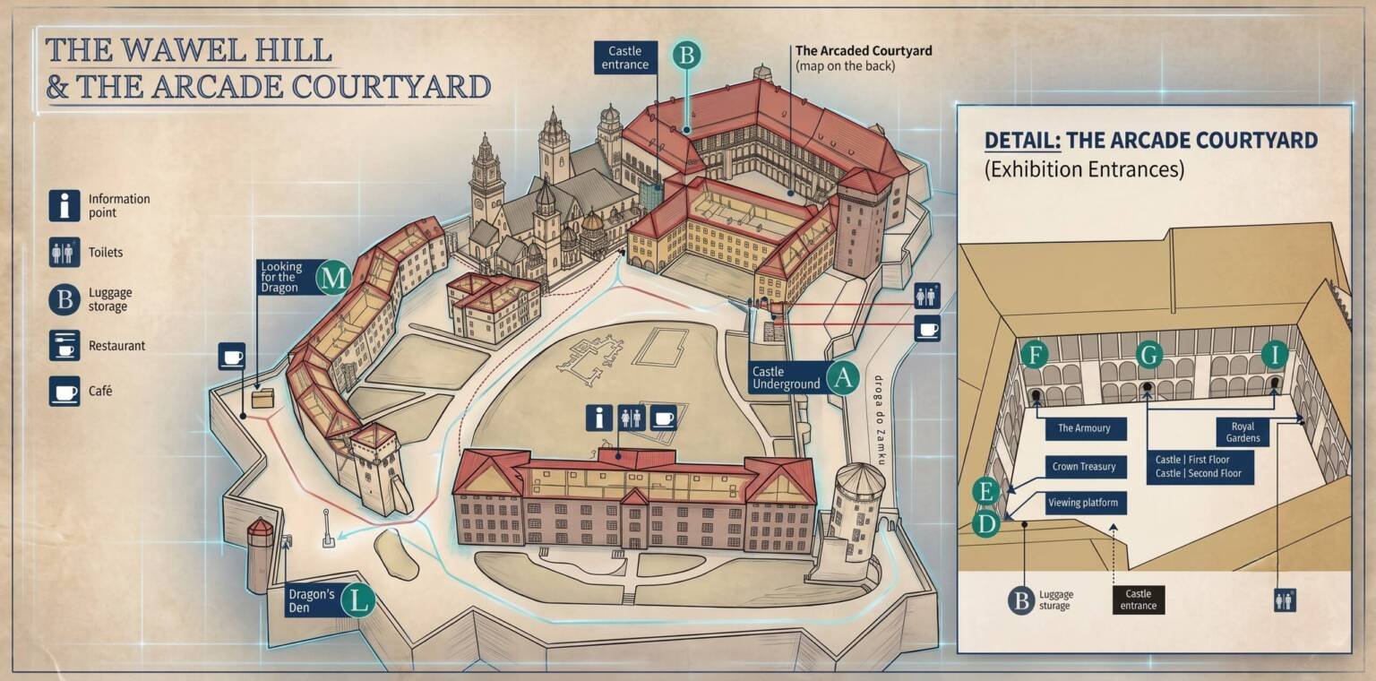 Wawel Castle Map